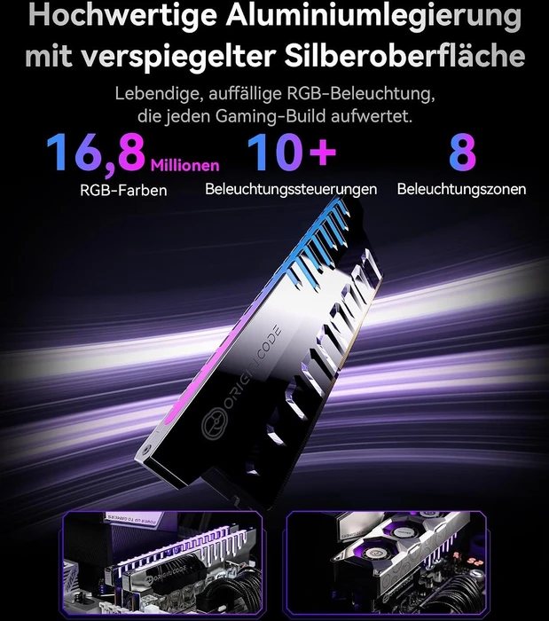 Origin Code Vortex UDIMM 48GB Kit, DDR5-8000, CL36-47-47-155