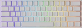 Akko MonsGeek FUN60 Pro HE Wireless, weiß, LEDs RGB, hot-swap, Akko Glare Magnetic, USB/Bluetooth, US