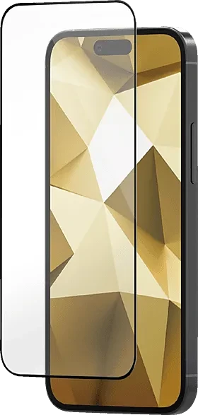 ISY Displayschutzglas 2.5D für Apple iPhone 15 Pro schwarz