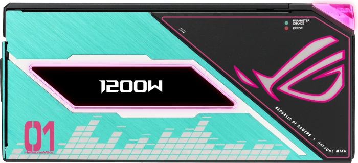 ASUS ROG Thor Platinum III, ROG-THOR-1200P3-MIKU Hatsune Miku Edition, 1200W, ATX 3.1
