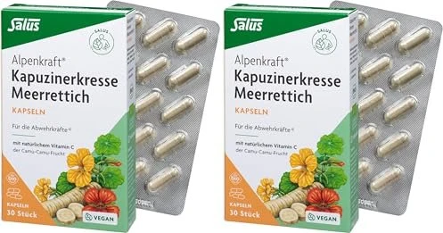 Salus Alpenkraft Kapuzinerkresse-Meerrettich Kapseln, 30 Stück
