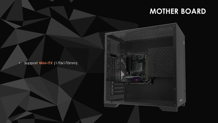 Raijintek Paean Mini, Glasfenster, Mini-ITX