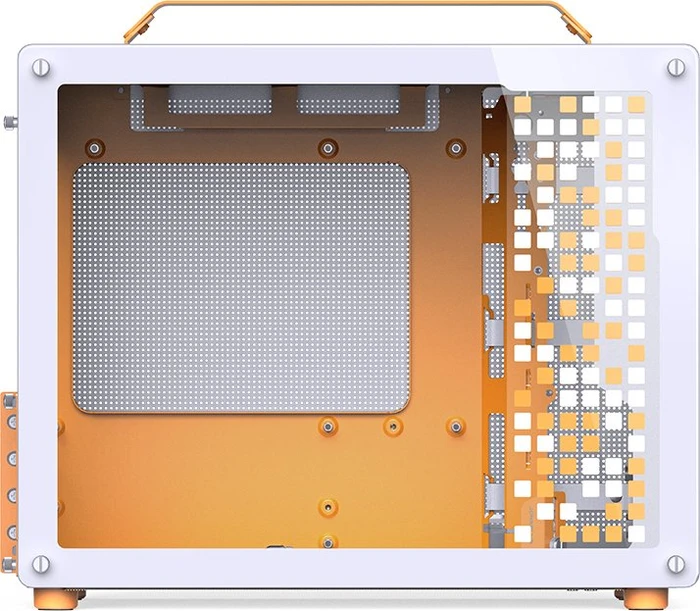 Jonsbo Z20 Orange White, weiß/orange, Glasfenster