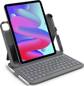 Inateck Superleicht Tastatur Hülle für iPad Air 6 11"/iPad Air 5/iPad 10/iPad Pro 11", grau, DE