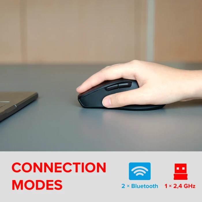 Speedlink Velora Rechargeable Wireless Mouse, schwarz, USB/Bluetooth