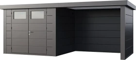 Telluria Classico 2724 Gerätehaus inkl. Anbau 2.84m rechts anthrazit