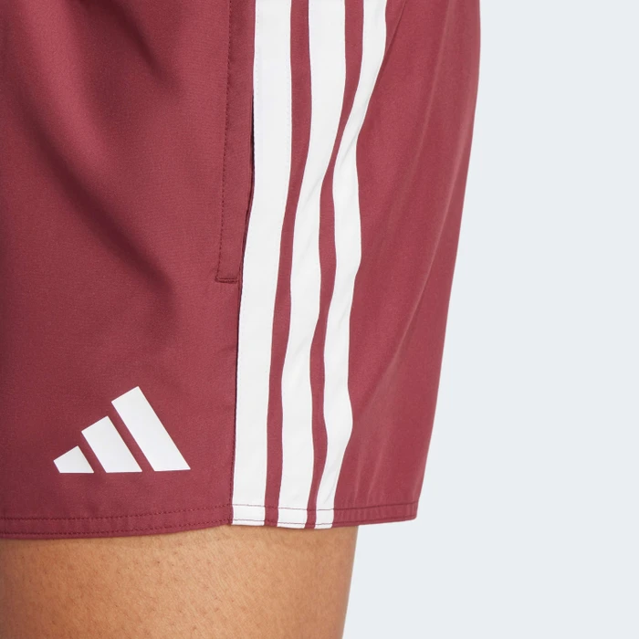 adidas 3-Streifen 3-Inch Badeshorts shadow red/white (Herren)