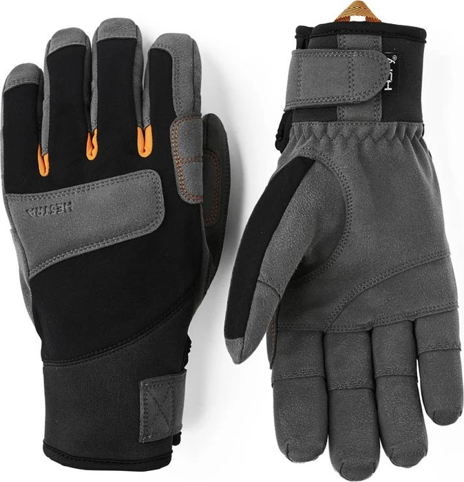 Hestra Ergo Grip Delta HDry Klettersteighandschuhe black/dark grey