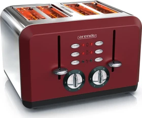 Arendo 303251 Breakfast X2 Toaster rot