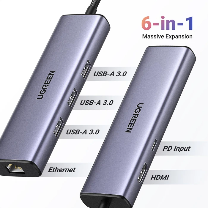 Ugreen Revodok 1061, USB-C 3.0 [Stecker]