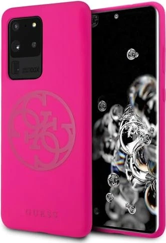 Guess Hard Cover Silicone 4G für Samsung Galaxy S20 Ultra fuchsia