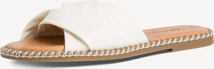 Tamaris Lederpantolette weiß (Damen)