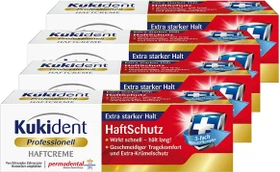 Kukident HaftSchutz Super Haftcreme, 160g (4x 40g)