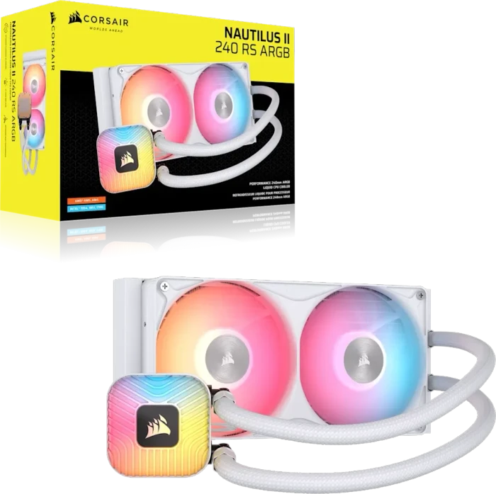 Corsair Nautilus II 240 RS ARGB, weiß