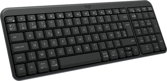 Logitech K250 Compact Wireless Keyboard, Graphite, Bluetooth, BE