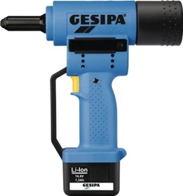 Gesipa AccuBird Pro Akku-Blindniet-Setzgerät inkl. Koffer + Akku 1.3Ah