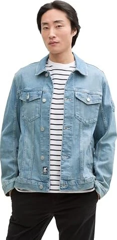 Tom Tailor Jeans Jeansjacke used light stone blue denim (Herren)