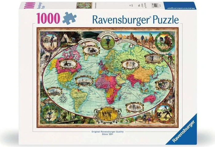 Ravensburger Puzzle Mit Fahrrad um die Welt