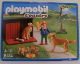 playmobil Country Golden Retriever mit Welpen
