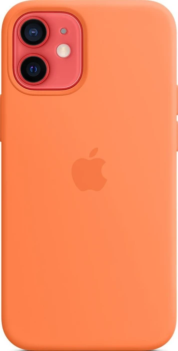 Apple Silikon Case mit MagSafe für iPhone 12 Mini Kumquat