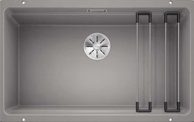 Blanco Etagon 700-U InFino Unterbau Becken mittig alumetallic