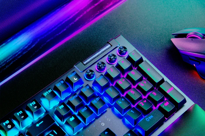 Razer BlackWidow V4 Pro, Razer YELLOW Linear Gen-3, USB, FR