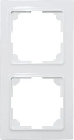 Eltako R2UE55-pg 2-fach-Universalrahmen im E-Design55, polarweiß glänzend