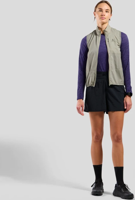 Odlo Essential Seamless Funktionsshirt langarm eclipse melange (Damen)