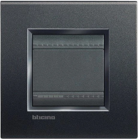 Bticino Livinglight Abdeckrahmen 1-fach, anthrazit