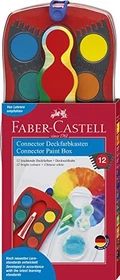 Faber-Castell Connector Farbkasten rot, 12 Farben