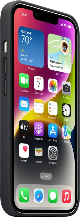 Apple Leder Case mit MagSafe für iPhone 14 Mitternacht