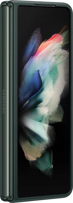 Samsung Leather Cover für Galaxy Z Fold 3 5G grün
