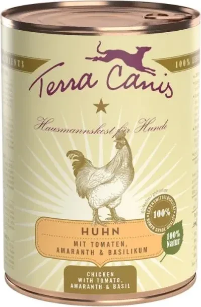 Terra Canis Huhn mit Amaranth, Tomaten und Basilikum, 2.40kg (6x 400g)