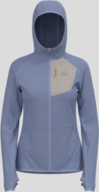 Odlo Ascent Midlayer Hooded Zip Funktionsjacke blue heron/silver cloud (Damen)