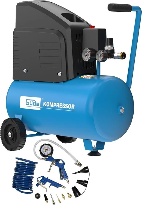 Güde 220/8/24 Elektro-Kompressor inkl. Zubehör