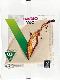 Hario V60 Filtertüten 03 M braun, 100 Stück