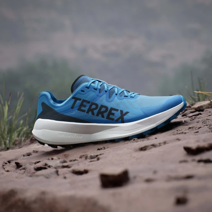 adidas Terrex Agravic Speed pulse blue/core black/semi impact orange (Herren)