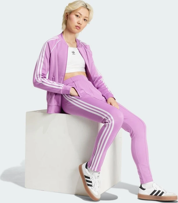 adidas Adicolor SST Trainingshose lang preloved purple (Damen)