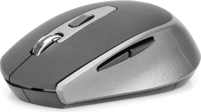 Digitus Wireless Optical Mouse, 6 Tasten, schwarz/grau, USB