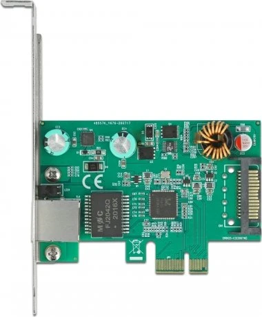 DeLOCK 2.5G LAN-Adapter, RJ-45, PCIe 2.1 x1, PoE+