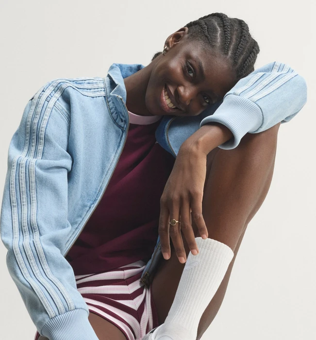 adidas Firebird Denim Trainingsjacke light denim (Damen)