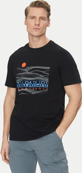 Napapijri Buti T-Shirt kurzarm schwarz (Herren)