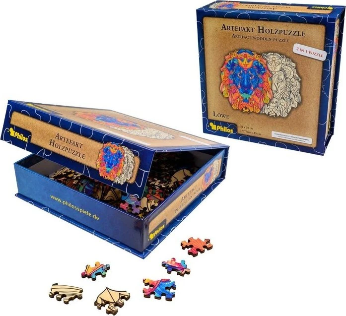Philos Artefakt Holzpuzzle 2in1 Löwe (9085)