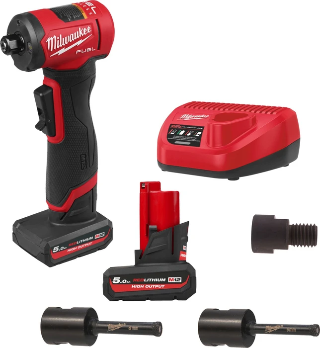 Milwaukee M12 FDGA2-522BA Akku-Winkelschleifer inkl. Tasche + 2 Akkus 2.5/5.0Ah