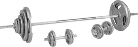 Gorilla Sports Hantelstangen Gusseisen Gripper Sternverschluss Set 100kg