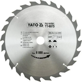 Yato YT-6075 HM Kreissägeblatt 24Z, 300x2.2x30mm, 1 Stück