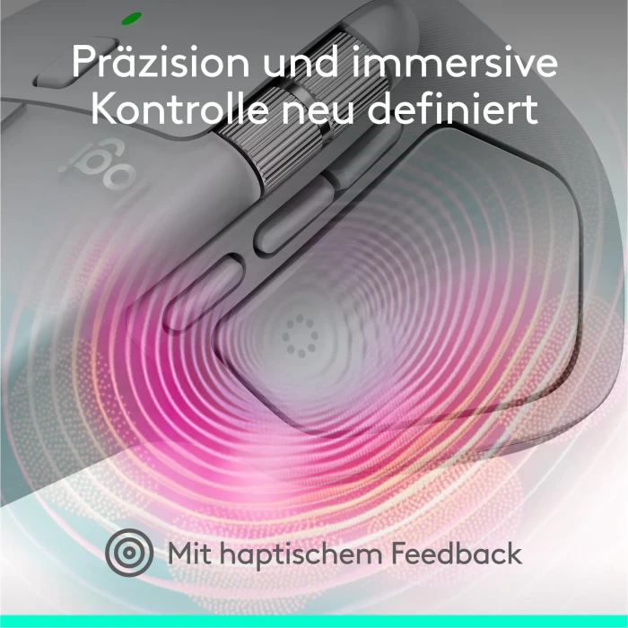 Logitech MX Master 4 Pale Grey, hellgrau, Logi Bolt, USB/Bluetooth