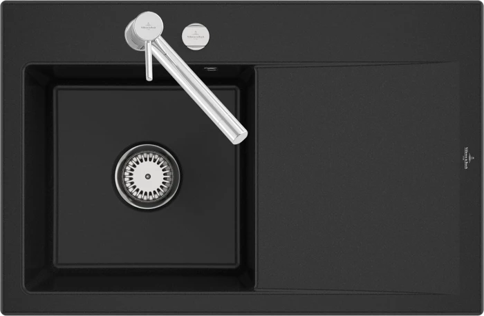 Villeroy & Boch Subway Style 45 Einbau Becken links mit Excenterbetätigung chromite