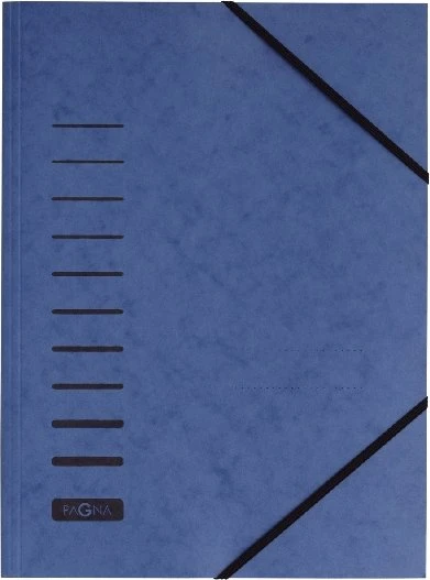 Pagna Sammelmappe mit Gummizug, A4, blau