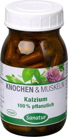 Sanatur Knochen & Muskeln Kalzium Kapseln, 100 Stück